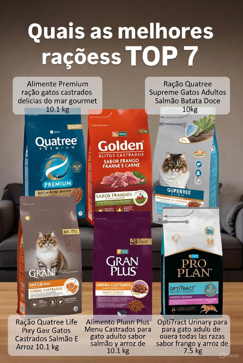 TOP 7 Melhores Rações de Gatos